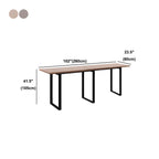 Industrial Walnut Rectangular Large Dining Bar Table