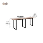 Industrial Walnut Rectangular Large Dining Bar Table