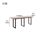 Industrial Walnut Rectangular Large Dining Bar Table