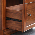 Brown Oak Wood Barrister Bookcases with Glass Doors