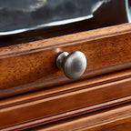 Brown Oak Wood Barrister Bookcases with Glass Doors