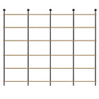 Industrial Black Wood Wall-Mounted Bookcase