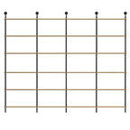 Industrial Black Wood Wall-Mounted Bookcase