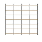 Industrial Black Wood Wall-Mounted Bookcase