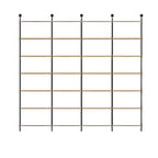 Industrial Black Wood Wall-Mounted Bookcase