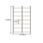 Industrial Black Wood Wall-Mounted Bookcase