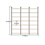 Industrial Black Wood Wall-Mounted Bookcase