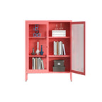 Modern Metal Glass Door Cabinet for Office Storage