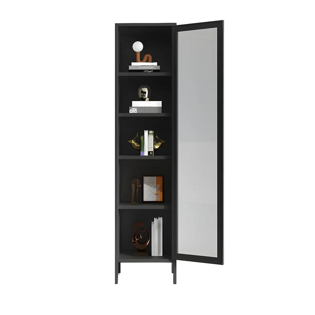 Modern Metal Glass Door Cabinet for Office Storage