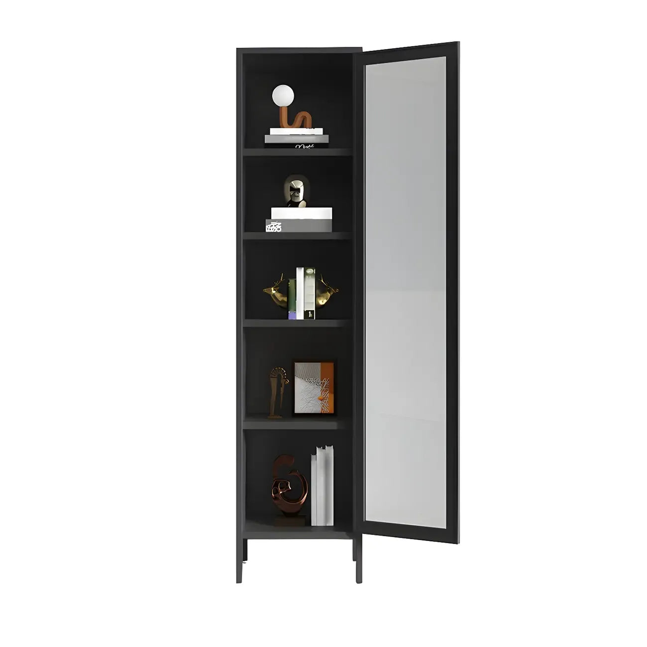 Modern Metal Glass Door Cabinet for Office Storage
