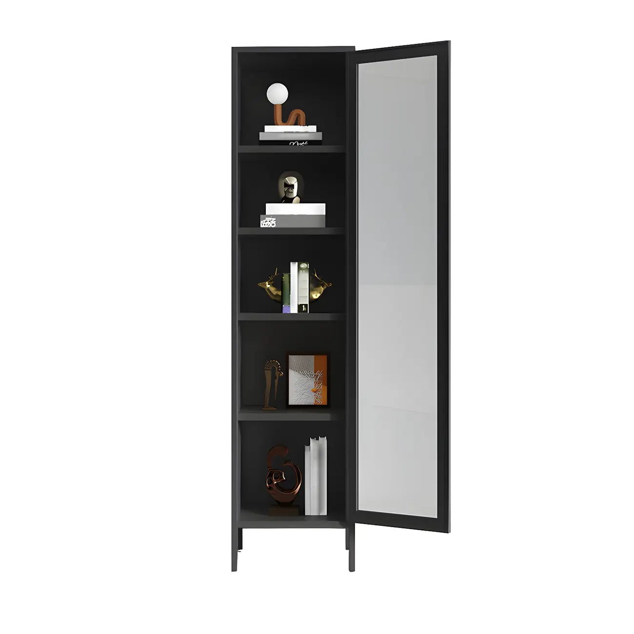 Modern Metal Glass Door Cabinet for Office Storage