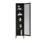 Modern Metal Glass Door Cabinet for Office Storage