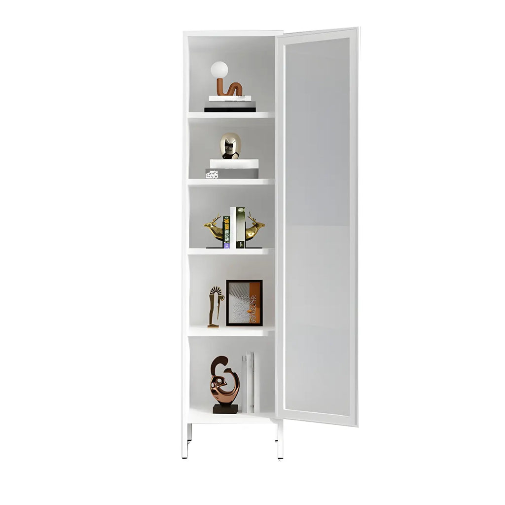 Modern Metal Glass Door Cabinet for Office Storage