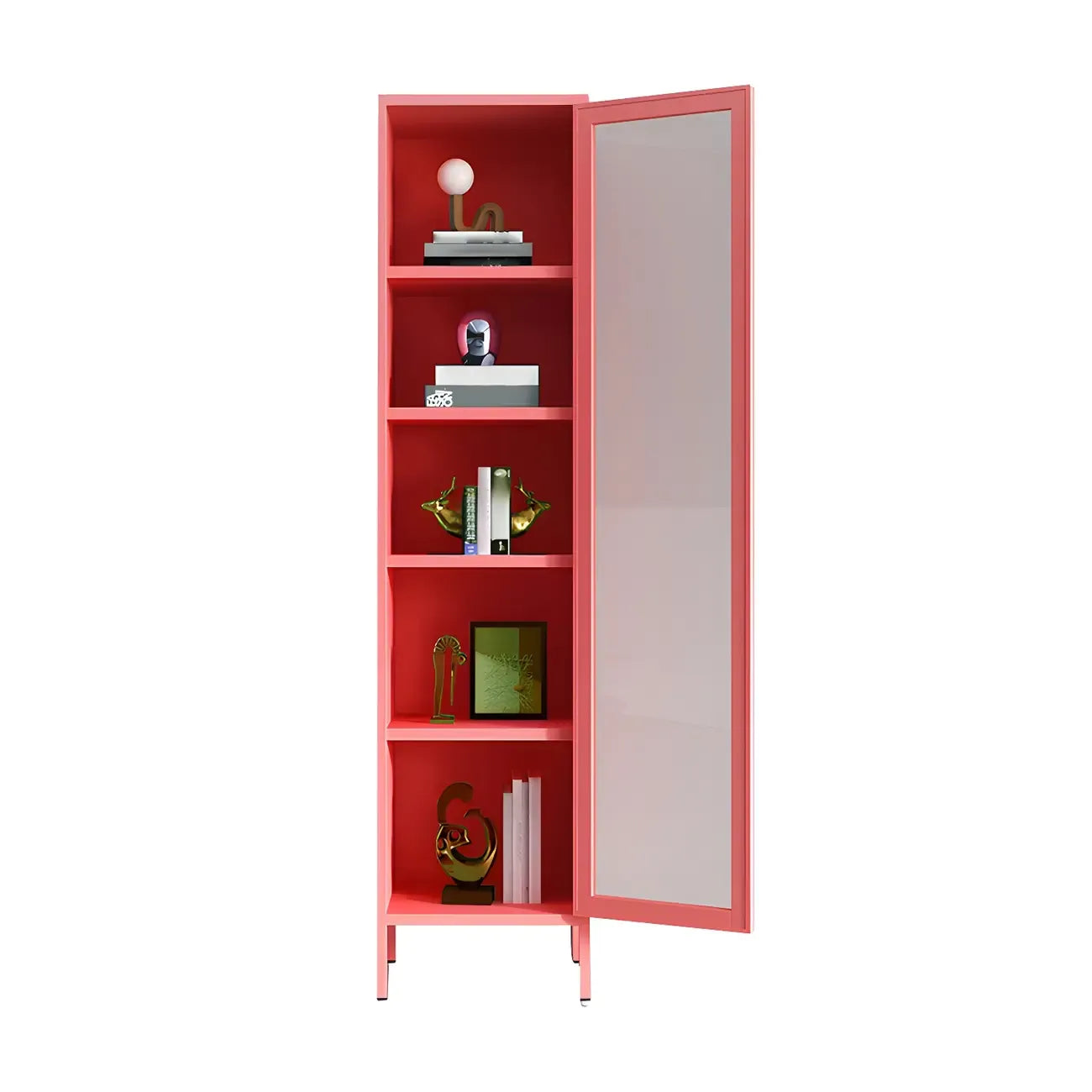 Modern Metal Glass Door Cabinet for Office Storage