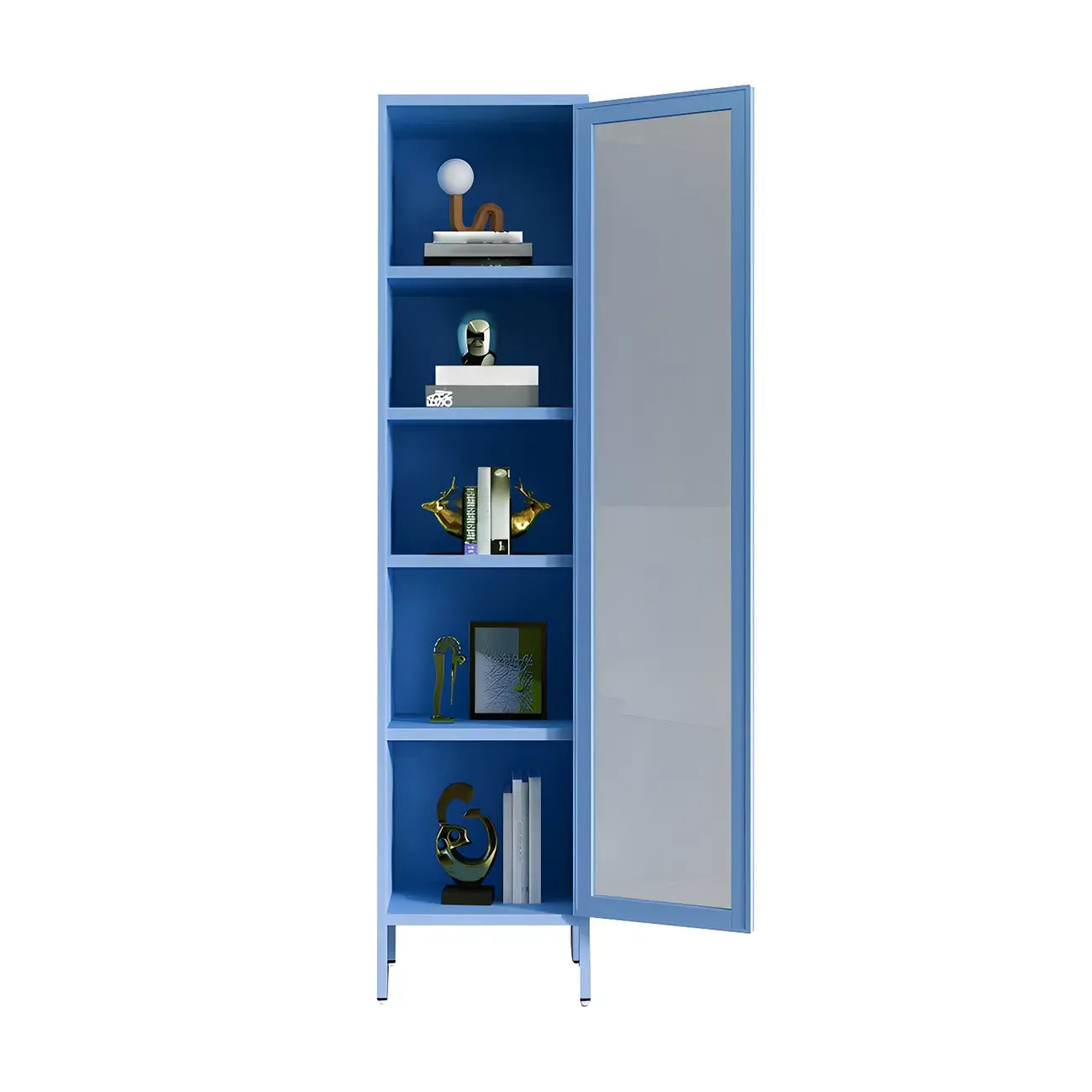 Modern Metal Glass Door Cabinet for Office Storage