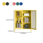 Modern Metal Glass Door Cabinet for Office Storage
