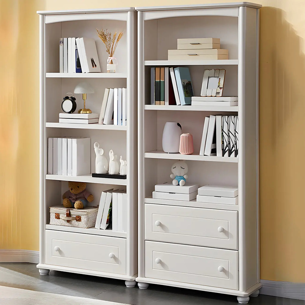 Modern Wooden Bookcase with Shelves for Living Room