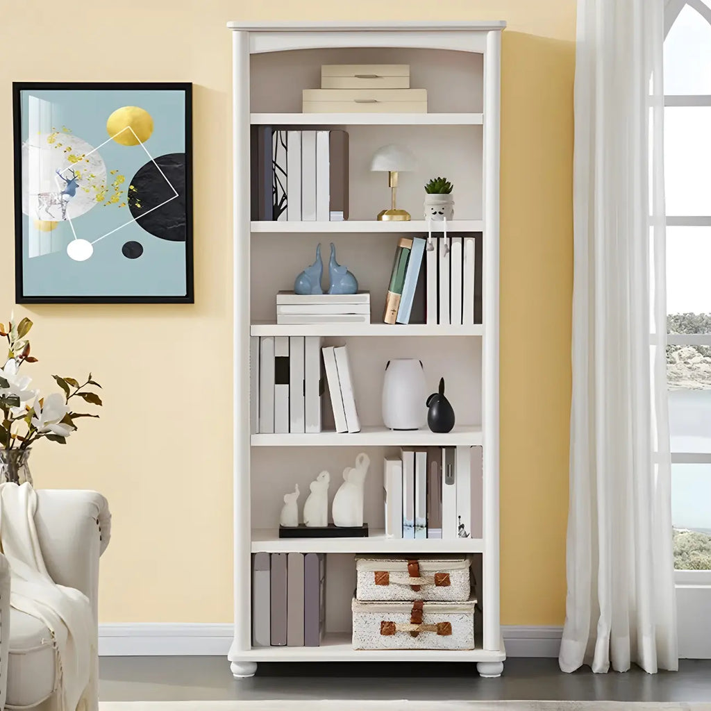 Modern Wooden Bookcase with Shelves for Living Room