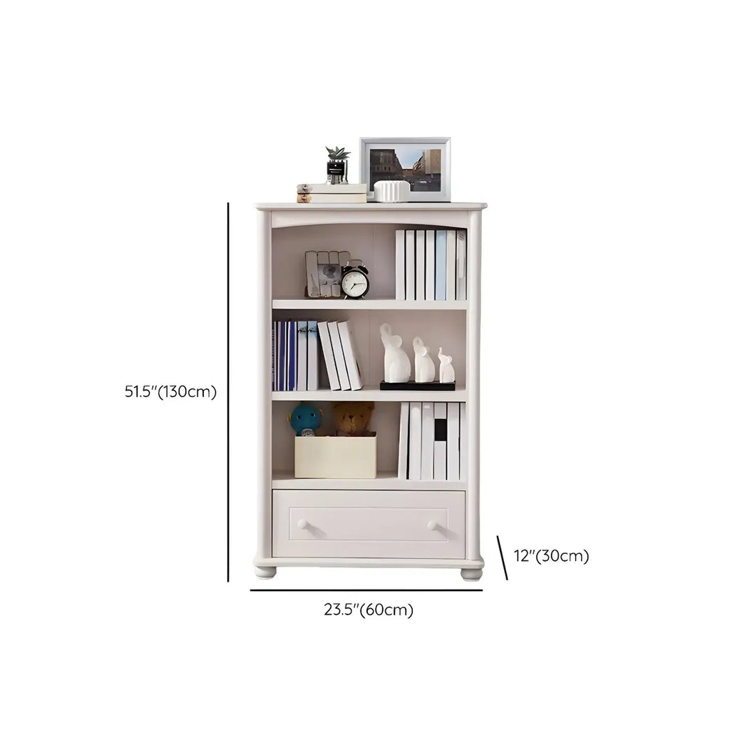 Modern Wooden Bookcase with Shelves for Living Room