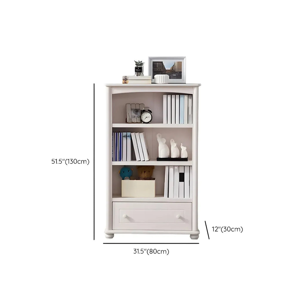 Modern Wooden Bookcase with Shelves for Living Room