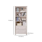 Modern Wooden Bookcase with Shelves for Living Room