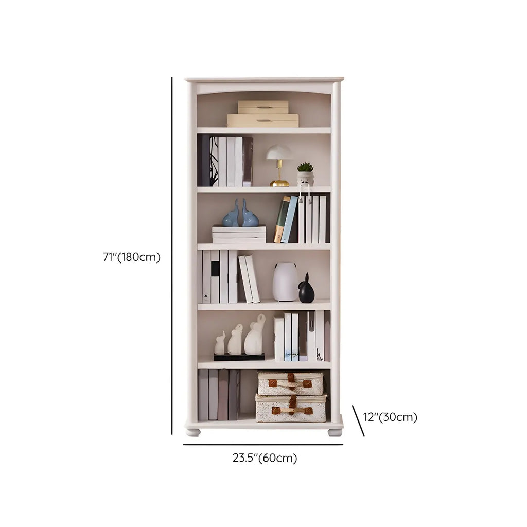 Modern Wooden Bookcase with Shelves for Living Room