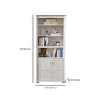 Modern Wooden Bookcase with Shelves for Living Room