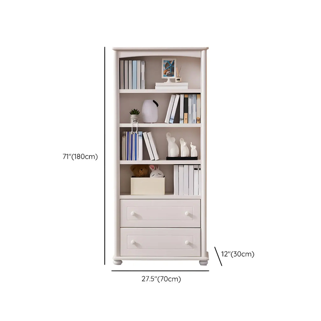 Modern Wooden Bookcase with Shelves for Living Room