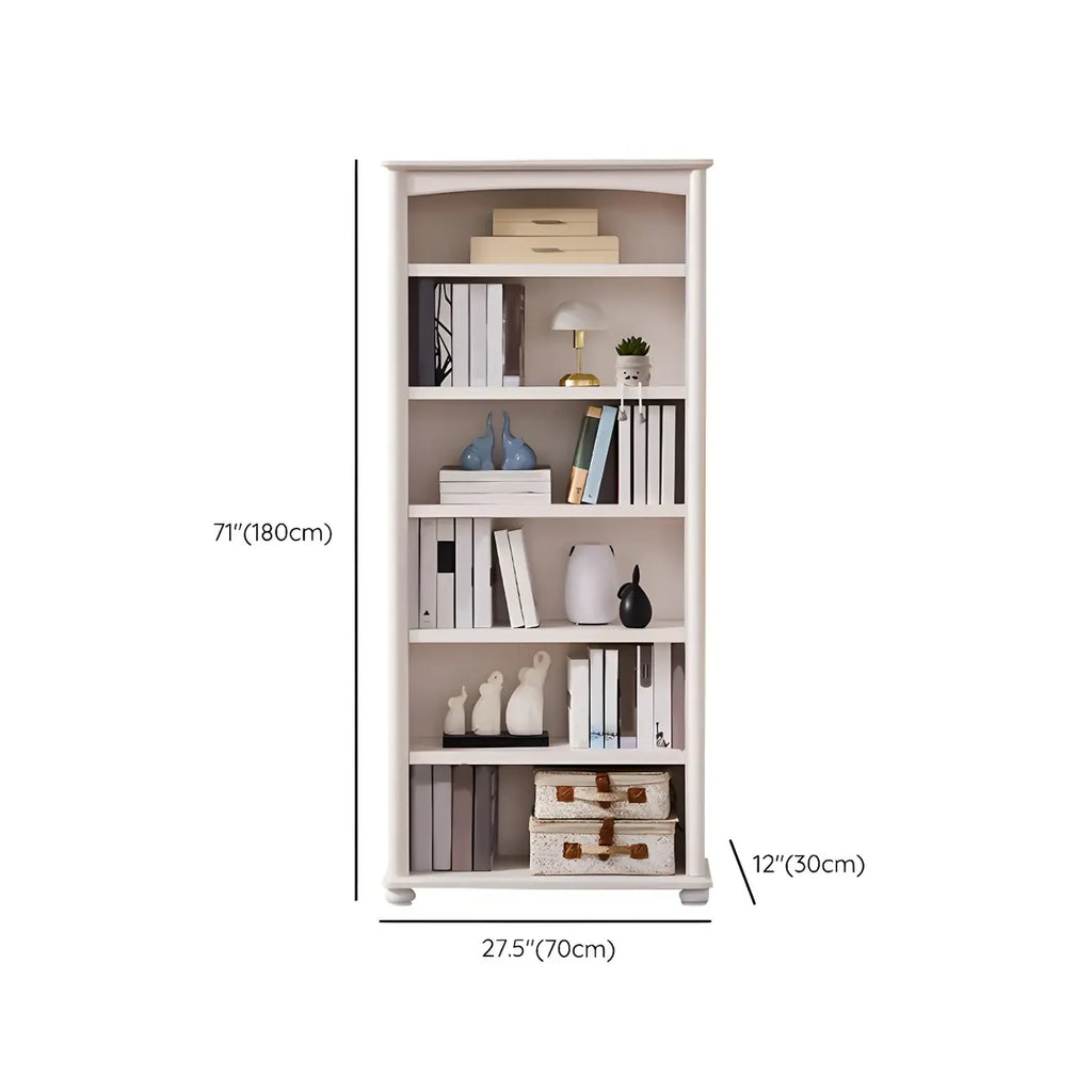 Modern Wooden Bookcase with Shelves for Living Room