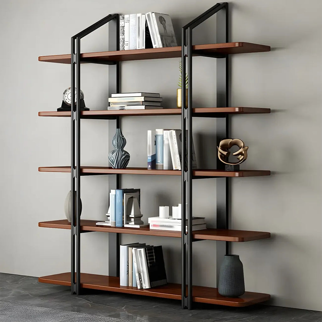 Etagere 5-Tier Pine Wood Open Display Bookcase