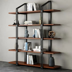 Etagere 5-Tier Pine Wood Open Display Bookcase