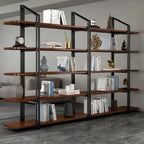 Etagere 5-Tier Pine Wood Open Display Bookcase