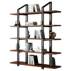 Etagere 5-Tier Pine Wood Open Display Bookcase