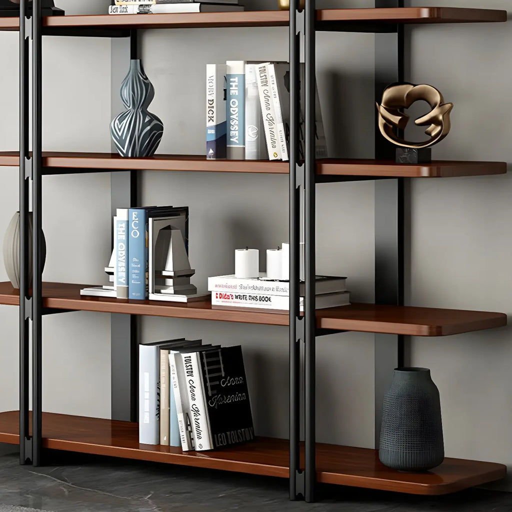 Etagere 5-Tier Pine Wood Open Display Bookcase