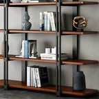 Etagere 5-Tier Pine Wood Open Display Bookcase