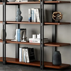 Etagere 5-Tier Pine Wood Open Display Bookcase