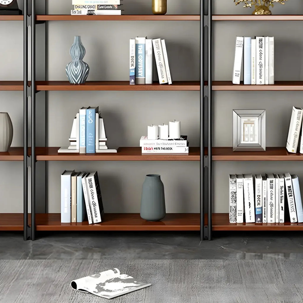 Etagere 5-Tier Pine Wood Open Display Bookcase