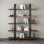 Etagere 5-Tier Pine Wood Open Display Bookcase