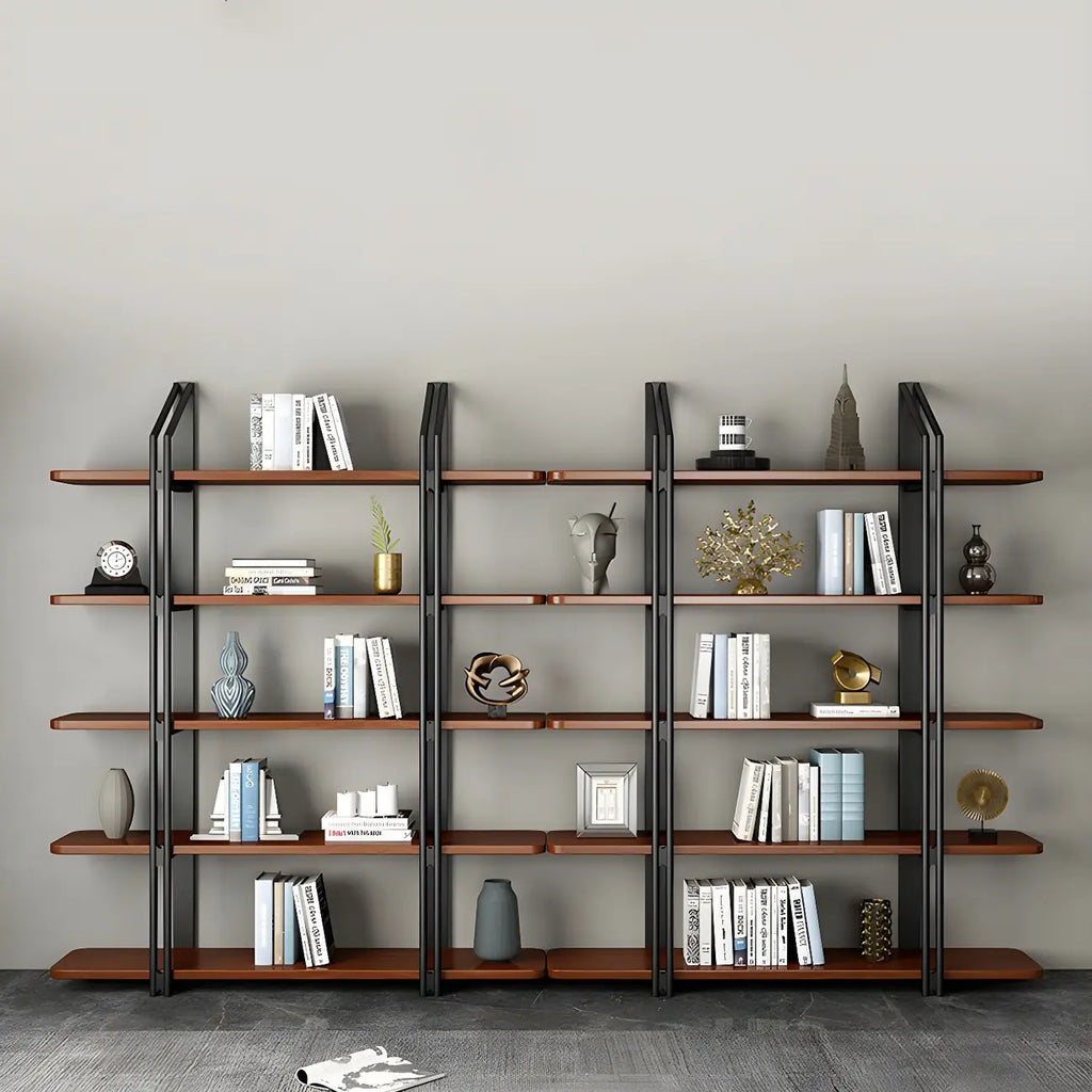 Etagere 5-Tier Pine Wood Open Display Bookcase