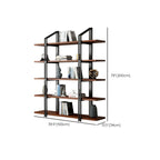 Etagere 5-Tier Pine Wood Open Display Bookcase
