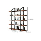 Etagere 5-Tier Pine Wood Open Display Bookcase