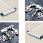 Grey Wooden Glass Doors Display Cabinet with Drawers