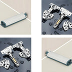 Grey Wooden Glass Doors Display Cabinet with Drawers