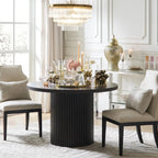 Modern Clear Glass Chandelier with Gold Finish