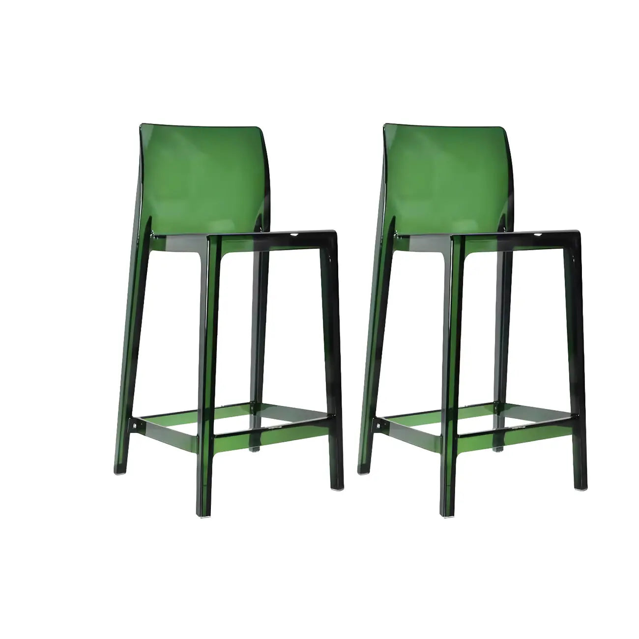 Modern Acrylic Transparent Stylish Rectangle Bar Stool