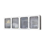 Stainless Steel Wall-Mounted Display Cabinet with Storage
