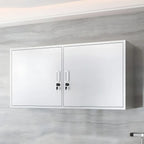 Stainless Steel Wall-Mounted Display Cabinet with Storage