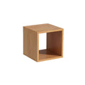 Minimalist Solid Wood Geometric Open Back Cube Bookcase