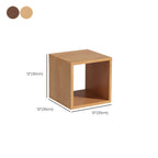 Minimalist Solid Wood Geometric Open Back Cube Bookcase
