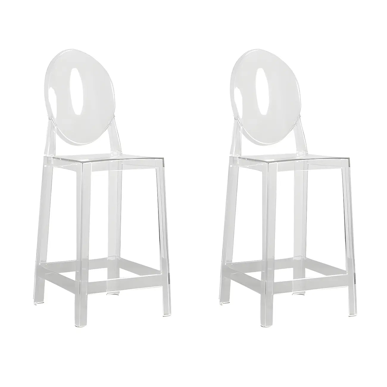Modern Acrylic Vibrant Durable Colourful Sleek Bar Stool